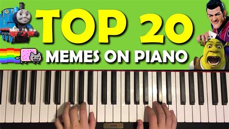 meme songs on piano easy